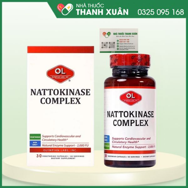 Nattokinase Complex - Hỗ trợ điều trị và phòng ngừa đột quỵ, tai biến mạch máu não